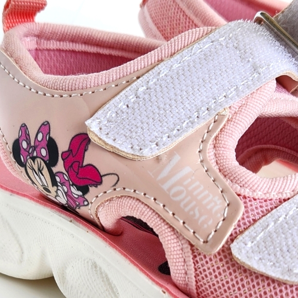 Disney Minnie Mouse Pink Toddler Girl Velcro Sandals 3T, Size EU:25, US:9, BNWT - Picture 10 of 16